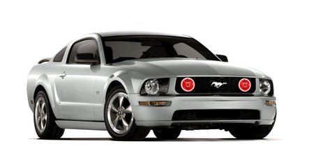 Oracle 05-09 Ford Mustang GT LED Fog Light Halo Kit - Red