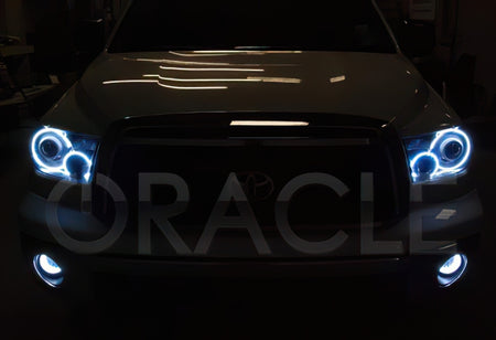 Oracle 07-13 Toyota Tundra LED Fog Light Halo Kit - Blue