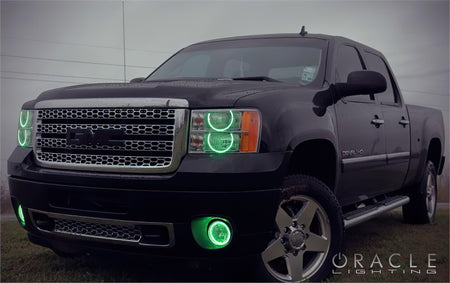 Oracle 08-13 GMC Sierra LED Round Ring Headlight Halo Kit - Blue