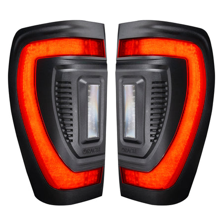 Oracle 19-23 GMC Sierra Black Series Flush Style LED Tail Lights - Factory Halogen