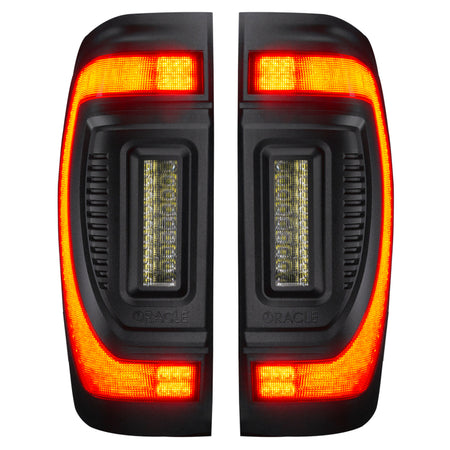 Oracle 19-23 GMC Sierra Black Series Flush Style LED Tail Lights - Factory Halogen