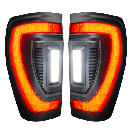Oracle 19-23 GMC Sierra Black Series Flush Style LED Tail Lights - Factory Halogen