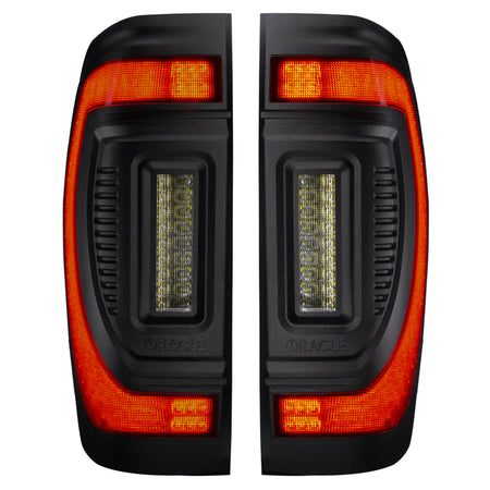 Oracle 19-23 GMC Sierra Black Series Flush Style LED Tail Lights - Factory Halogen