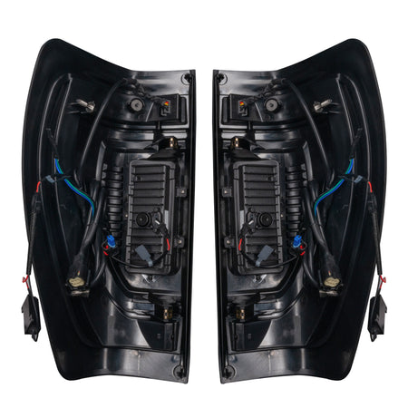 Oracle 19-23 GMC Sierra Black Series Flush Style LED Tail Lights - Factory Halogen