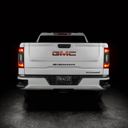 Oracle 19-23 GMC Sierra Black Series Flush Style LED Tail Lights - Factory Halogen
