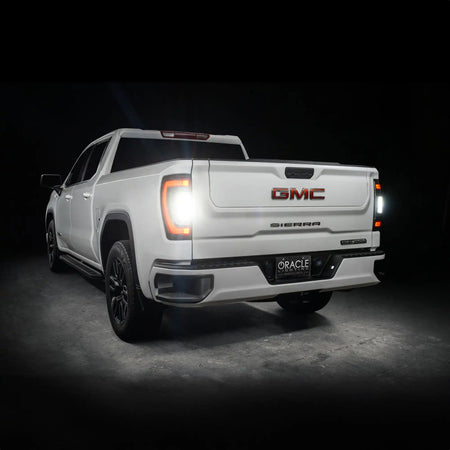 Oracle 19-23 GMC Sierra Black Series Flush Style LED Tail Lights - Factory Halogen