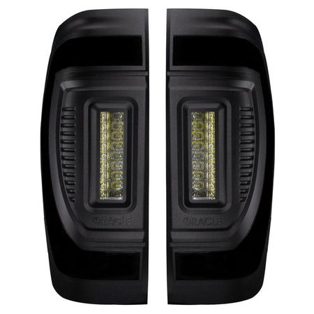 Oracle 19-23 GMC Sierra Black Series Flush Style LED Tail Lights - Factory Halogen