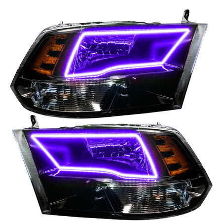 Oracle Lighting 09-18 RAM 1500 Sport Halo Headlights - Blk Housing w/No Controller