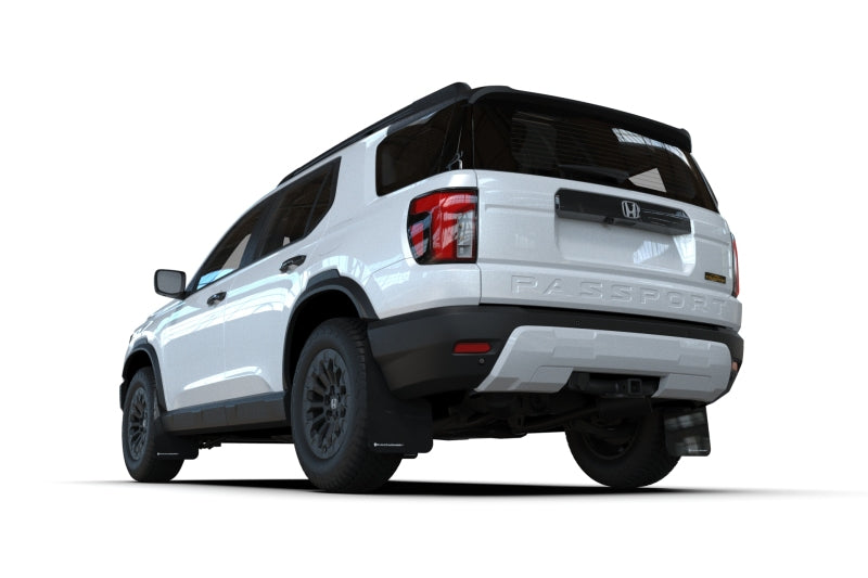 Rally Armor 2026 Honda Passport Black UR Mudflap - Orange Logo