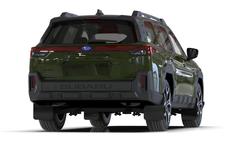 Rally Armor 2026 Subaru Outback (Incl. Wilderness) Black Mud Flap - Metallic Black Logo