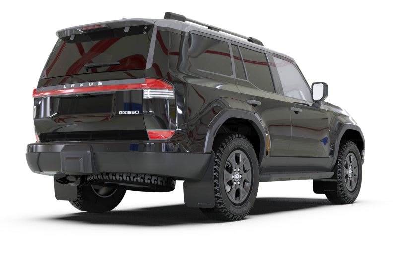 Rally Armor 24-25 Lexus GX 550 Luxury Premium Black Mud Flap - Silver Logo