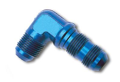 Russell Performance -6 AN 90 Degree Flare Bulkhead (Black)