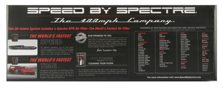 Spectre 05-10 Chrysler 300C V8-5.7/6.1L F/I Air Intake Kit - Polished w/Red Filter
