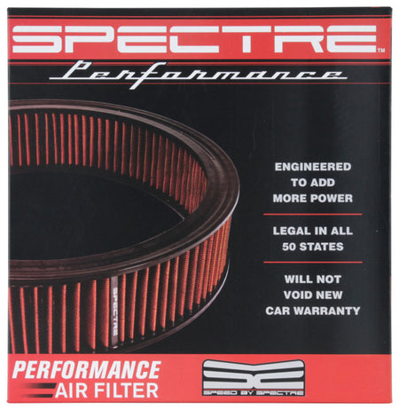 Spectre 1985 Cadillac Seville 5.7L V8 DSL Air Filter 14in. X 3in. - Red