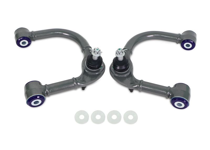 Superpro 03-09 Lexus GX470 / Toyota 4Runner Sport 4WD Front Upper Fixed Offset Control Arm Set