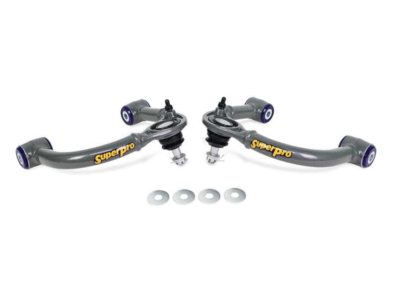 Superpro 03-09 Lexus GX470 / Toyota 4Runner Sport 4WD Front Upper Fixed Offset Control Arm Set