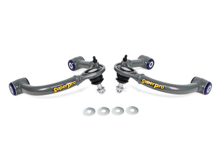 Superpro 03-09 Lexus GX470 / Toyota 4Runner Sport 4WD Front Upper Fixed Offset Control Arm Set