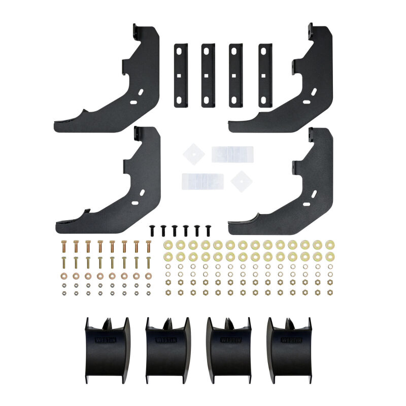 Westin 15-25 Ford F-150 SuperCab / 17-26 Ford F-250/350 SuperCab AT6 Running Boards - Black