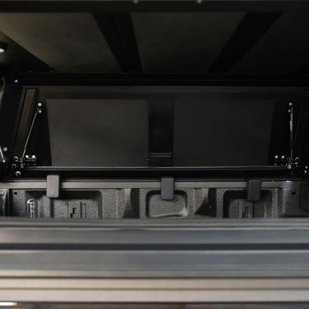 Westin EXP Truck Cap COMPLETE KIT A + BS (21-25 Ford F-150/Lightning/Raptor CC 5.5ft. Bed) - Black