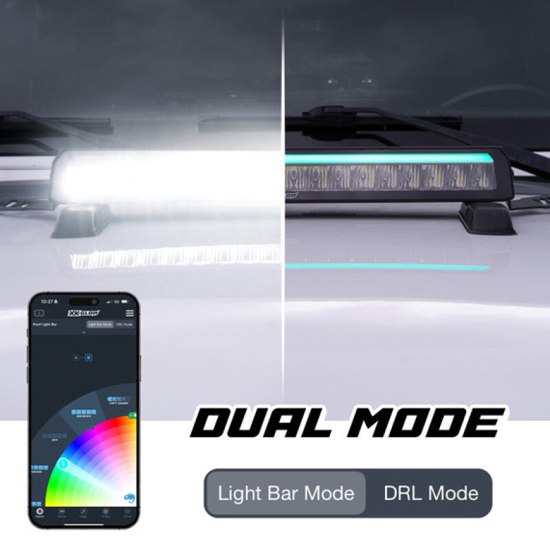 XK Glow XKmax 40in Offroad Light Bar w/ RGBW Chasing DRL & App Control
