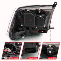 Thumbnail for ANZO 2009-2018 Dodge Ram 1500 Projector H.L. Switchback Chrome Amber