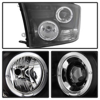 Thumbnail for Spyder Dodge Ram 1500 09-14 10-14 Projector Headlights Halogen- LED Halo LED - Blk PRO-YD-DR09-HL-BK