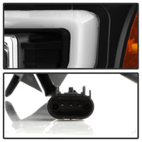 Thumbnail for Spyder Ford F250/350/450 11-16 V2 High-Power LED Headlights-White Light Bar-Black PRO-YD-FS11V2PL-BK