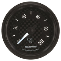 Thumbnail for Autometer GT Series 52mm Full Sweep Electronic 0-100 PSI Oil Pressure Gauge