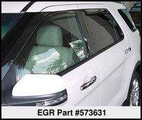 Thumbnail for EGR 11+ Ford Explorer In-Channel Window Visors - Set of 4 (573631)