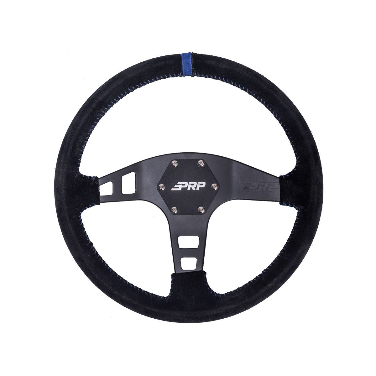 PRP Flat Suede Steering Wheel- Blue