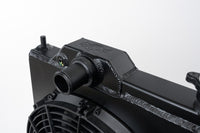 Thumbnail for CSF 96-07 Mitsubishi Evo 4/5/6/7/8/9 Full-Slim Radiator w/12in Fan & Shroud/-16AN - Black