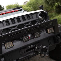 Thumbnail for Go Rhino Xplor Blackout Combo Series Cube Sideline LED Flood Lights w/Amber 4x3 - Blk (Pair)