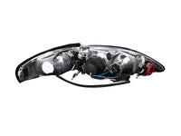 Thumbnail for ANZO 1994-1998 Ford Mustang Projector Headlights w/ Halo Chrome 1pc