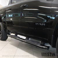 Thumbnail for Westin 2019 Ram 1500 Crew Cab (Excl. 2019 Ram 1500 Classic) PRO TRAXX 5 Oval Nerf Step Bars - Black