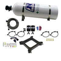 Thumbnail for Nitrous Express 4150 Assassin Plate Pro Power Nitrous Kit (100-500HP) w/15lb Bottle