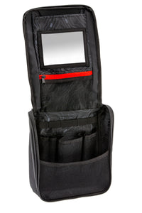 Thumbnail for ARB Toiletries Bag Charcoal Finish w/ Red Highlights PVC Outer Shell Mesh Pockets Mirror