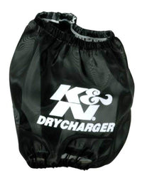 Thumbnail for K&N Drycharger Air Filter Wrap-Round Tapered Black 4.75in Base ID x 4.5in Top ID x 4.75in H