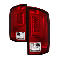 Thumbnail for Spyder 03-06 Dodge Ram 2500/3500 V3 Light Bar LED Tail Light - Red Clear (ALT-YD-DRAM02V3-LBLED-RC)