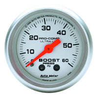 Thumbnail for Autometer Ultra-Lite 52mm 60 PSI Mechanical  Boost Gauge