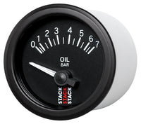 Thumbnail for Autometer Stack 52mm 0-7 Bar M10 (M) Electric Oil Pressure Gauge - Black