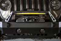 Thumbnail for DV8 Offroad 07-23 Jeep Wrangler/Gladiator JT/JK/JL FS-25 Stubby Front Bumper w/Plated Bull Bar