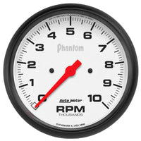 Thumbnail for Autometer Phantom 5in 10000 RPM In-Dash Electronic Single Range Tachometer