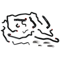 Thumbnail for HPS Black Reinforced Silicone Radiator + Heater Hose Kit Coolant for BMW 04-05 530i E60 Left Hand Drive