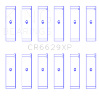 Thumbnail for King Mitsubishi 6G72 (Size 0.25) Connecting Rod Bearing Set