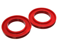Thumbnail for Energy Suspension Universal 3-3/16in ID 5-1/4in OD 3/4in H Red Coil Spring Isolators (2 per set)