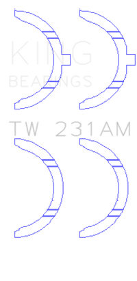 Thumbnail for King Toyota 1A/2A/3A/4A Thrust Washer Set