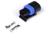Thumbnail for Haltech Delphi 2 Pin GM Style Coolant Temp Connector Black Plug & Pins