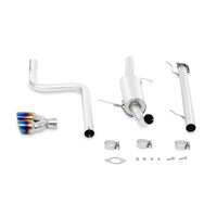 Thumbnail for Mishimoto 14-16 Ford Fiesta ST 1.6L 2.5in Stainless Steel Cat-Back Exhaust w/ Burnt Ti Tips