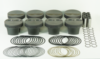 Thumbnail for Mahle MS Piston Set SBC 400ci 4.125in Bore 3.750in Stroke 5.7in Rod .927 Pin -5cc 11.5 CR Set of 8
