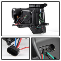 Thumbnail for Spyder Ford F150 09-14 Projector Headlights Halogen Model- Light Bar DRL Blk PRO-YD-FF15009-LBDRL-BK